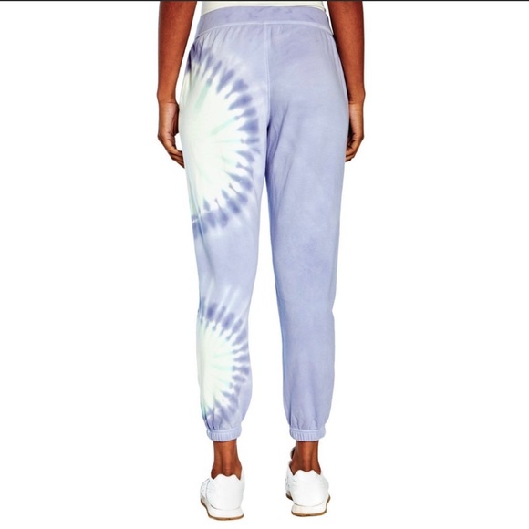 NWT Wildfox Sherbet Tie Dye Hoodie Matching Bottoms SET Color Peri Shibori Sz XL - Picture 5 of 15